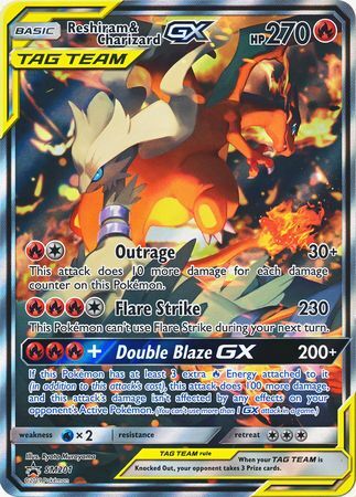 tag-team-reshiram-glurak-gx-pok-mon-xxl-tcg TAG TEAM Reshiram & Glurak GX SM201 - Pokémon XXL TCG