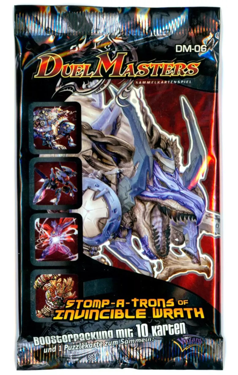 Stomp-a-trons of invincible Wrath Duel Masters TCG Booster Pack DM06 - DE Stomp-a-trons of invincible Wrath Duel Masters TCG Booster Pack DM06 - DE