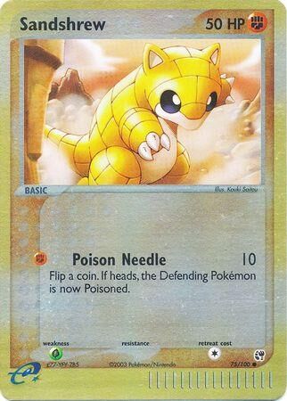Sandshrew - 75/100 - Reverse Holo - EN
