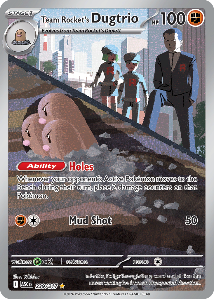 Team Rocket’s Dugtrio - 239/217 - EN