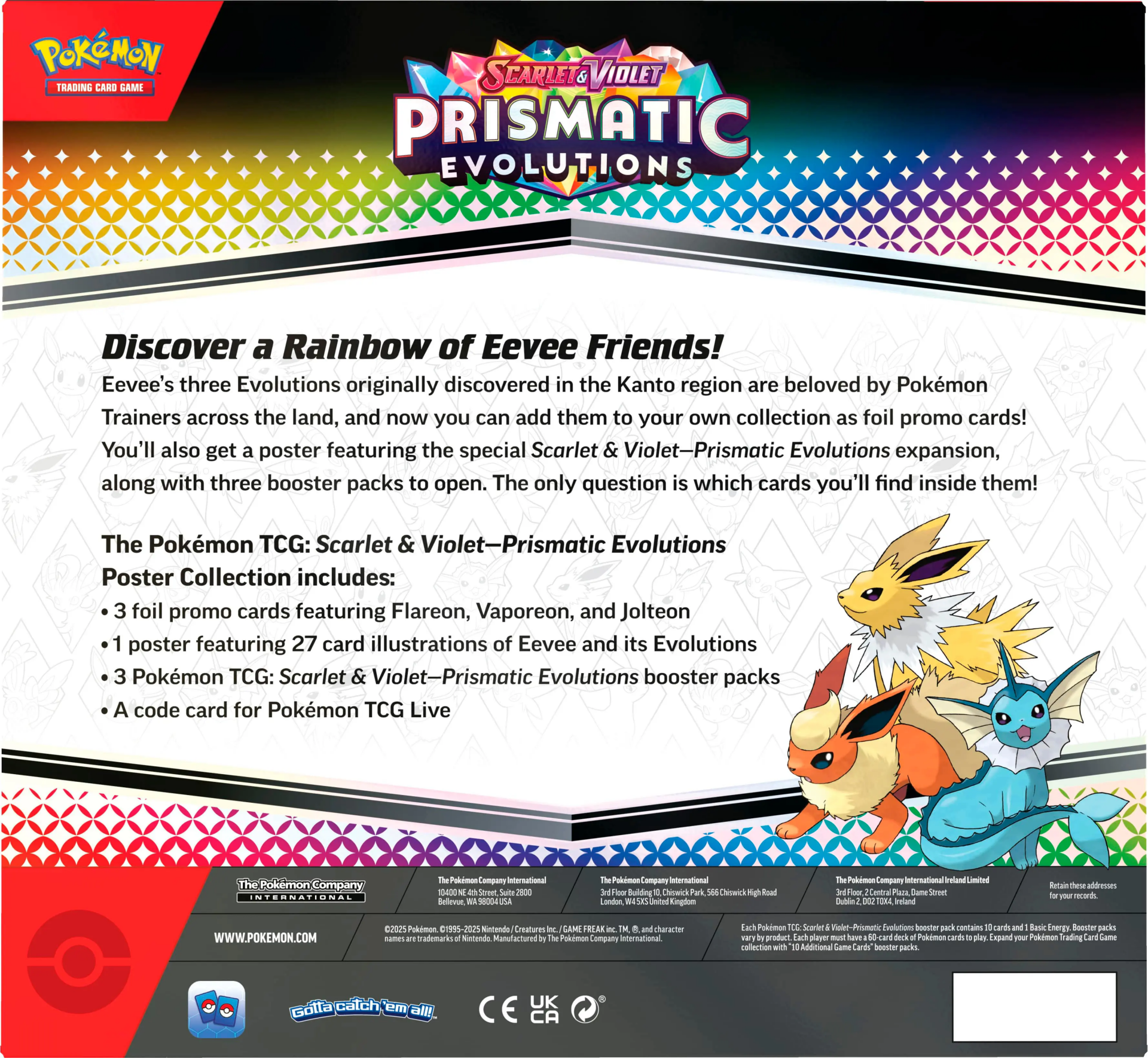 Pokémon Prismatic Evolutions Poster Collection - EN