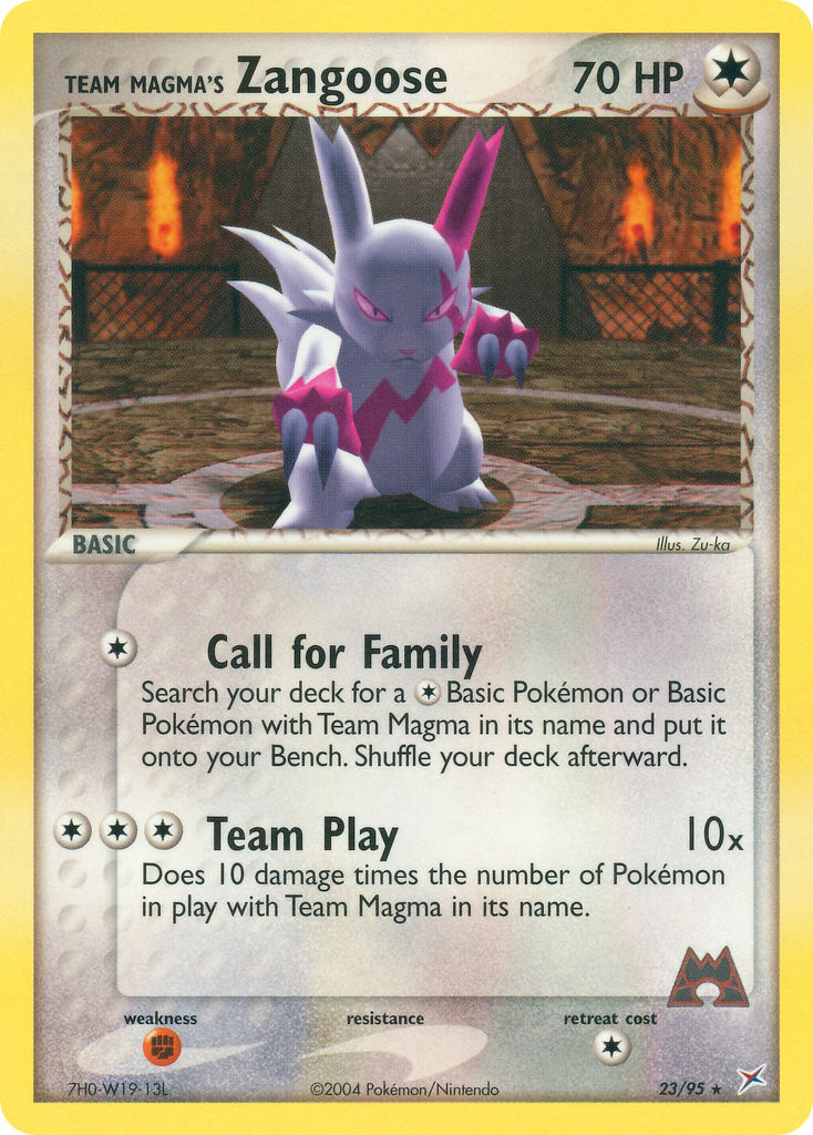 Team Magma’s Zangoose - 23/95 - EN Team Magma’s Zangoose - 23/95 - EN