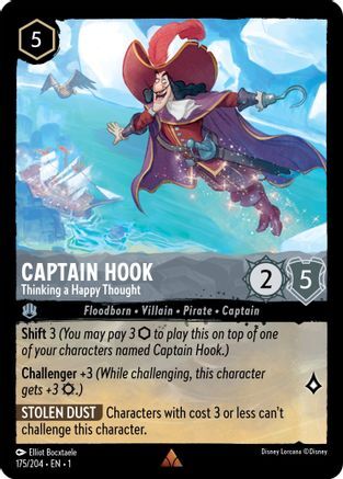 Captain Hook - Thinking a Happy Thought - 175/204 - EN Captain Hook - Thinking a Happy Thought - 175/204 - EN