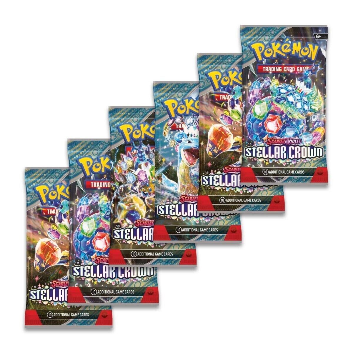 Pokémon TCG: Scarlet & Violet-Stellar Crown Booster Bundle (6 Packs) - EN