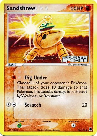 Sandshrew - 82/113 - Reverse Holo - EN