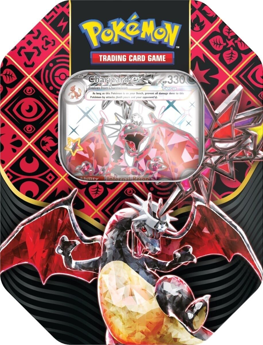 Pokémon TCG: Paldean Fates Charizard EX Tin - EN Pokémon TCG: Paldean Fates Charizard EX Tin - EN