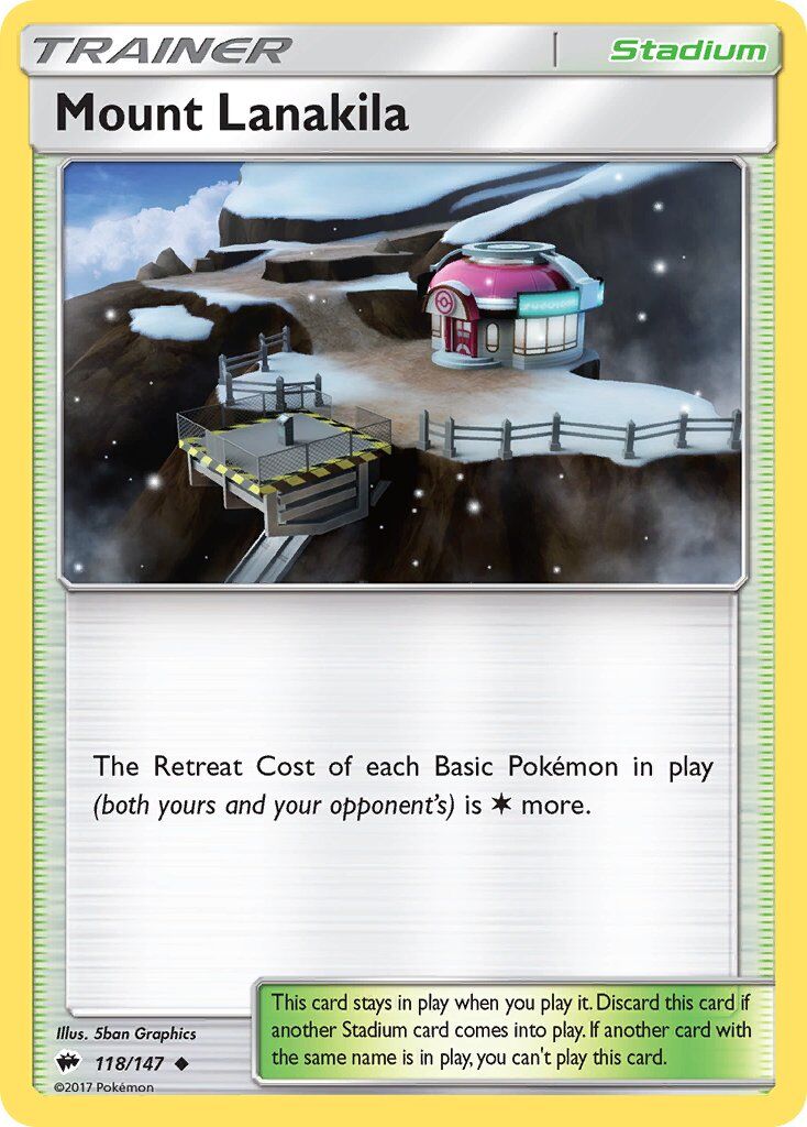 Mount Lanakila - 118/147 - Pokémon TCG - Lightly Played - EN