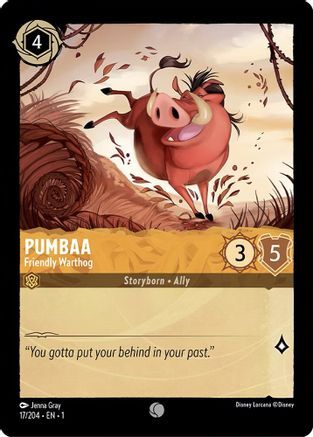Pumbaa - Friendly Warthog - 17/204 - EN Pumbaa - Friendly Warthog - 17/204 - EN