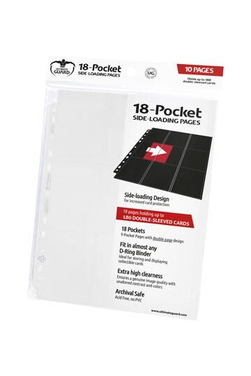 Ultimate Guard 18-Pocket Pages Side-Loading Weiss (10) Ultimate Guard 18-Pocket Pages Side-Loading Weiss (10)