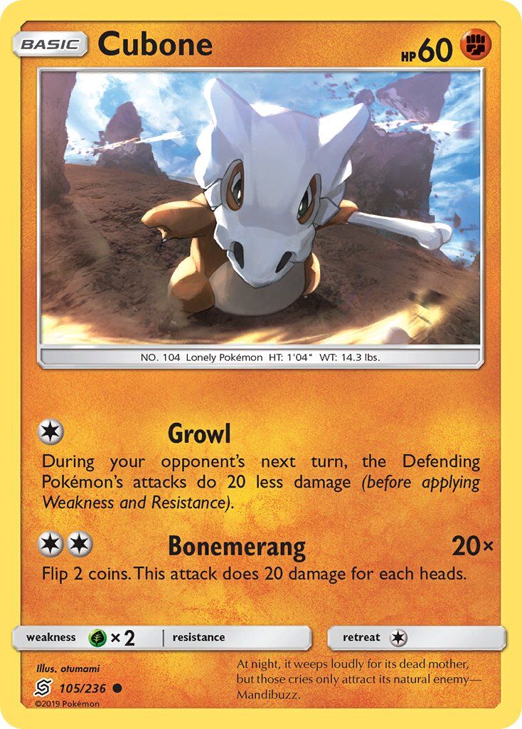 Cubone - 105/236 - EN Cubone - 105/236 - EN