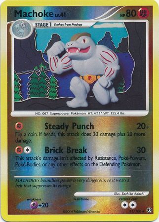 Machoke - 41/100 - Reverse Holo - EN Machoke - 41/100 - Reverse Holo - EN