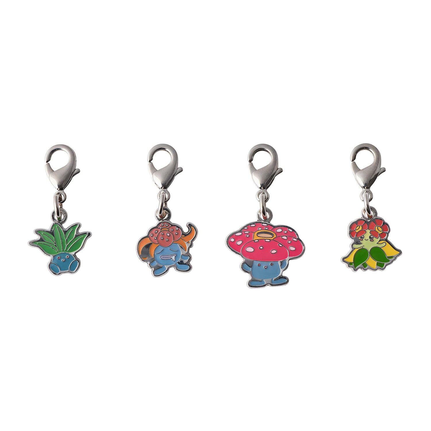 Pokemon Center - Oddish, Gloom, Vileplume, Bellossom Schlüsselanhänger - 4 Stück Pokemon Center - Oddish, Gloom, Vileplume, Bellossom Schlüsselanhänger - 4 Stück