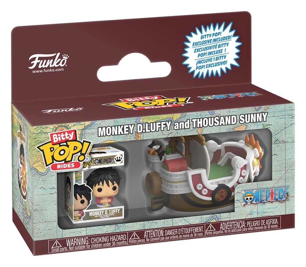 One Piece Bitty POP! Ride Vinyl Figur Thousand Sunny w/Luffy 2,5 cm One Piece Bitty POP! Ride Vinyl Figur Thousand Sunny w/Luffy 2,5 cm