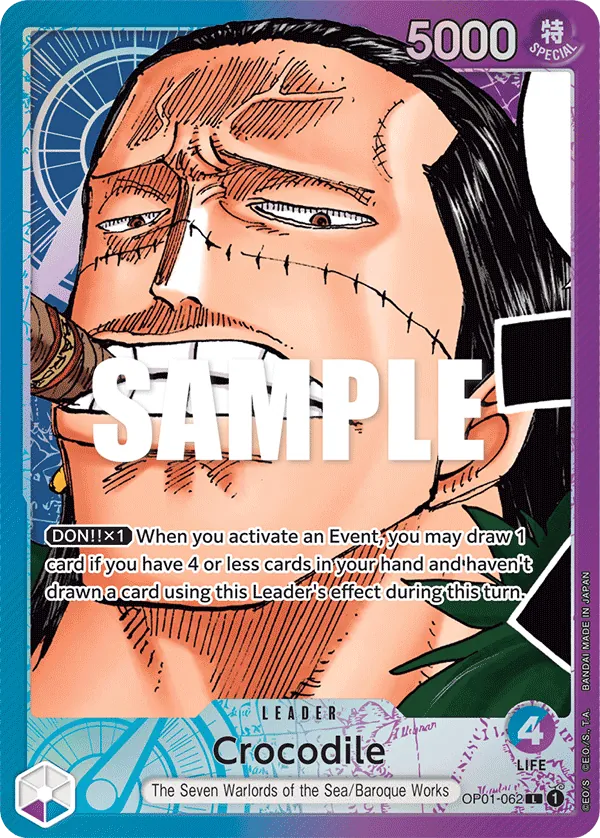 Crocodile - OP01-062 - Alternate Art Crocodile - OP01-062 - Alternate Art