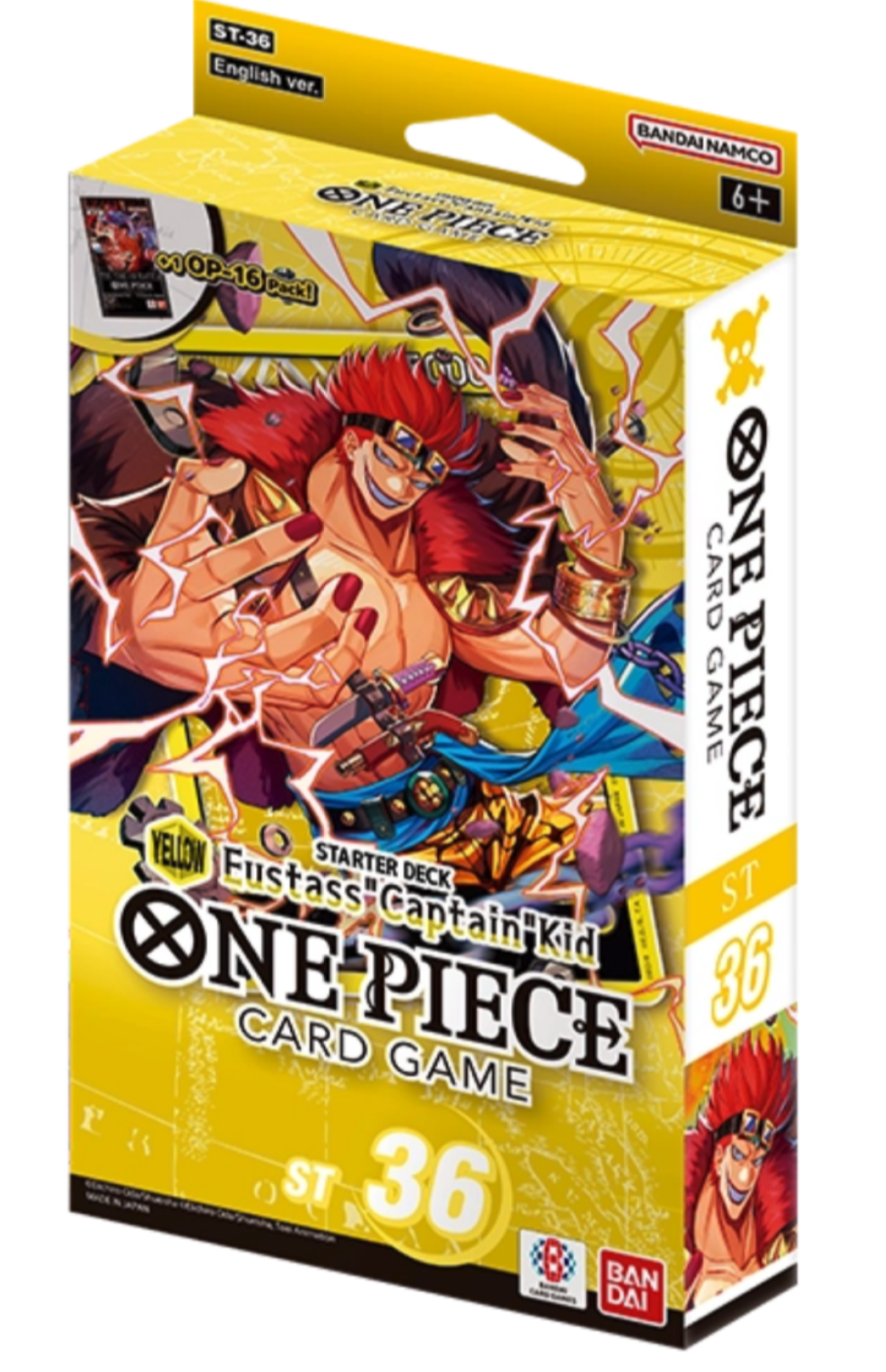 Starter Deck YELLOW Eustass "Captain" Kid - ST-36 - One Piece Card Game - EN Starter Deck YELLOW Eustass "Captain" Kid - ST-36 - One Piece Card Game - EN