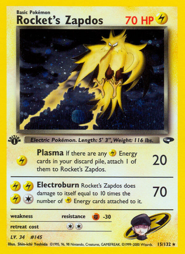 Rocket’s Zapdos - 15/132 - EN Rocket’s Zapdos - 15/132 - EN