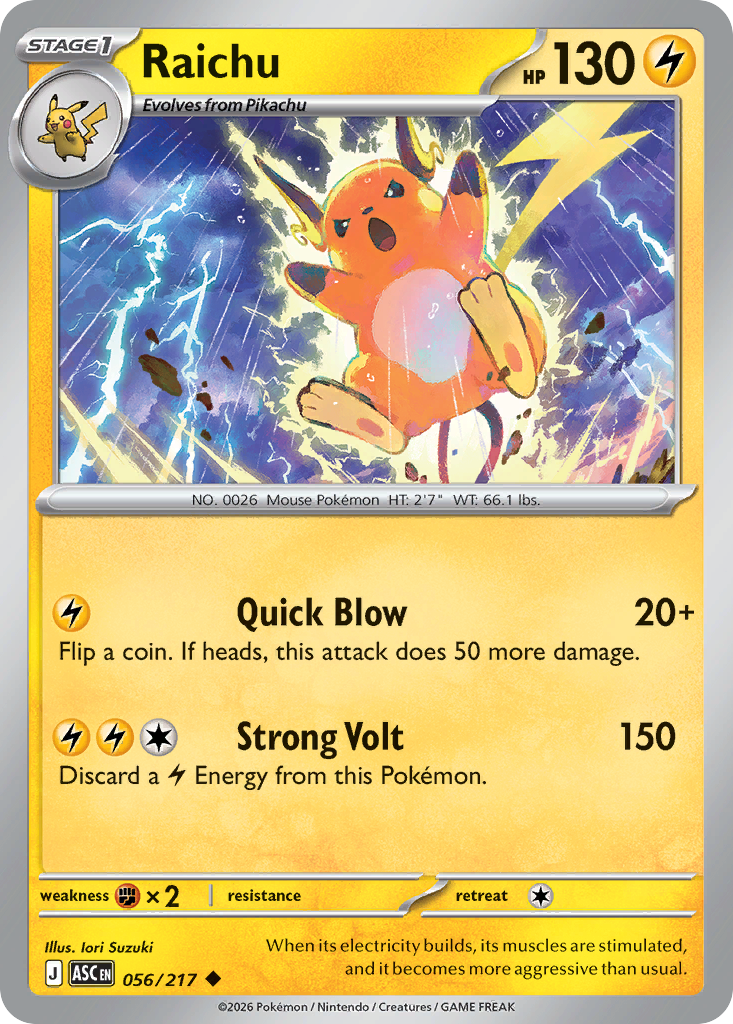 Raichu - 056/217 - EN