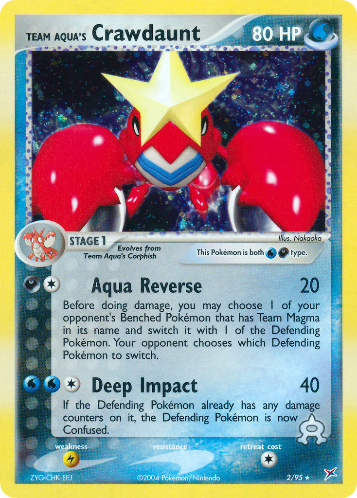 Team Aqua’s Crawdaunt - 2/95 - EN Team Aqua’s Crawdaunt - 2/95 - EN