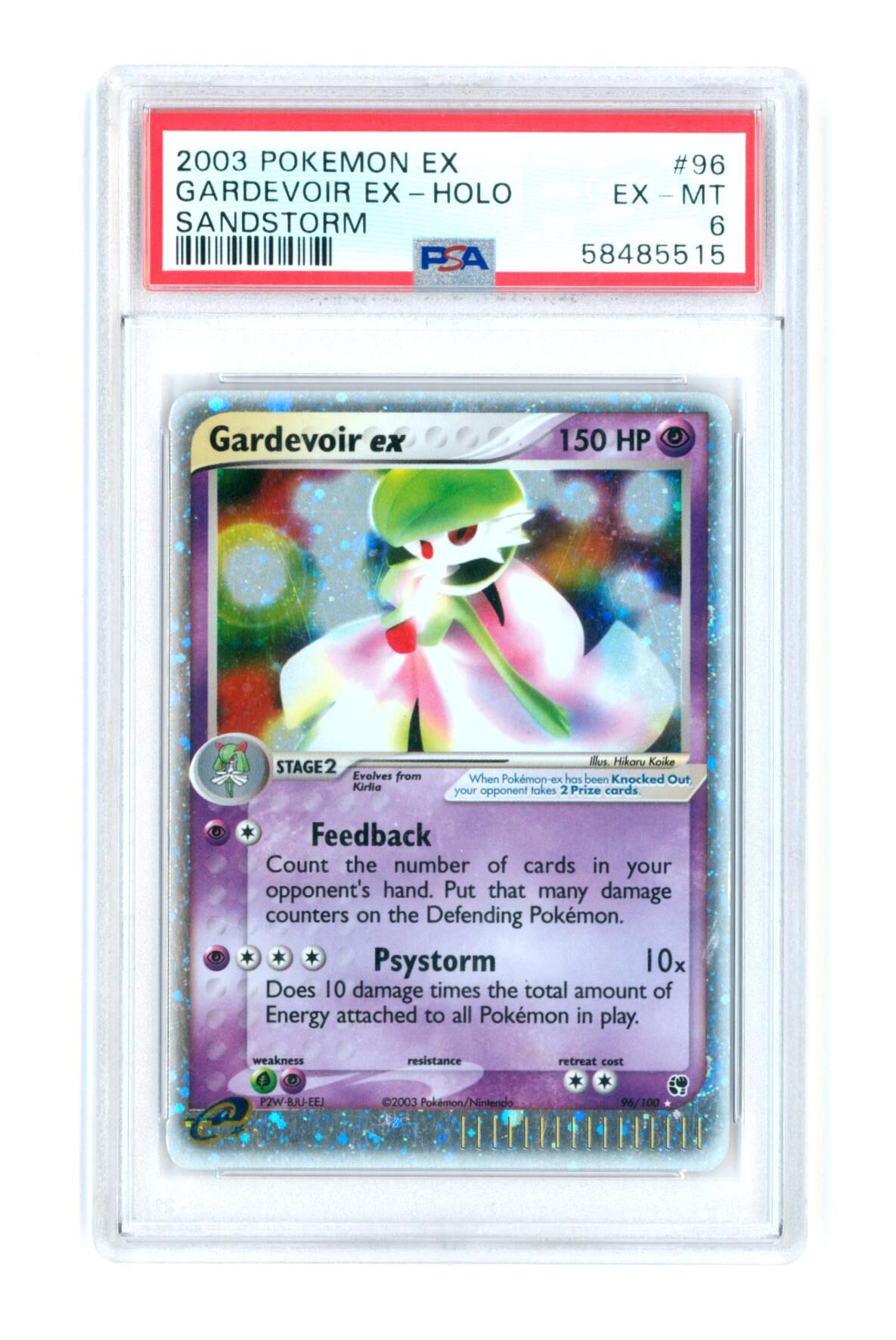 Gardevoir EX 96/100 - Holo - Sandstorm - EX - 2003 - PSA 6 EX-MT - Pokémon