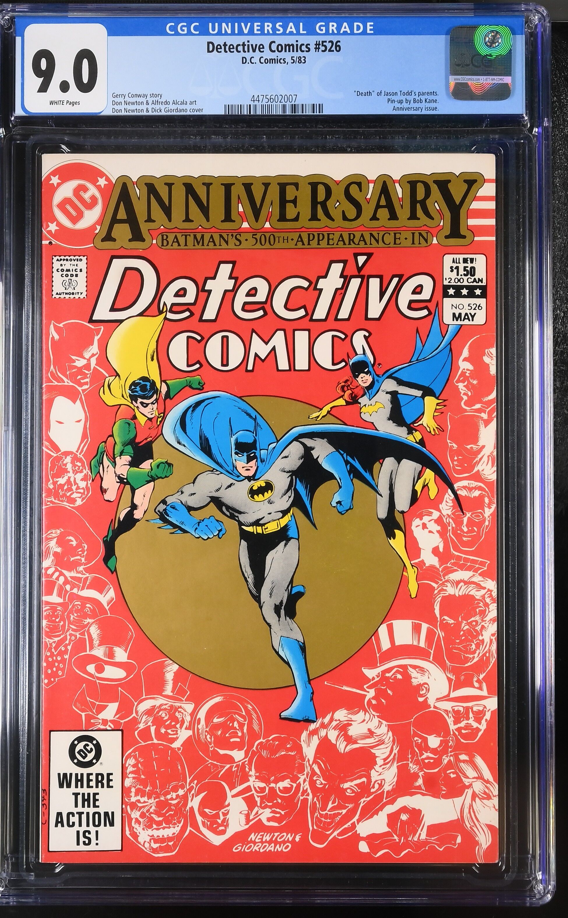 Detective Comics #526 CGC 9.0 Detective Comics #526 CGC 9.0