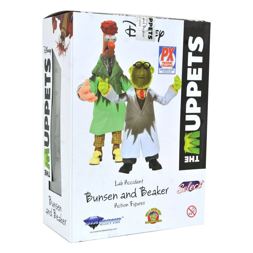 The Muppets Actionfiguren Box Set Lab Accident Bunsen & Beaker SDCC 2021 Previews Exclusive