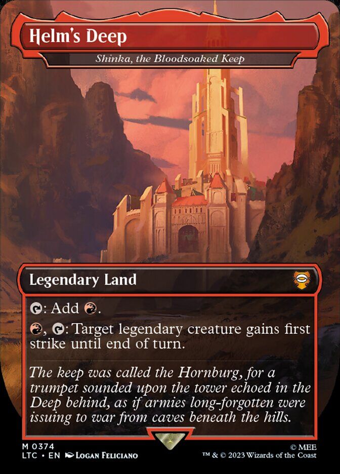 Shinka, the Bloodsoaked Keep - LTC 374 - Foil - EN - NM Shinka, the Bloodsoaked Keep - LTC 374 - Foil - EN - NM