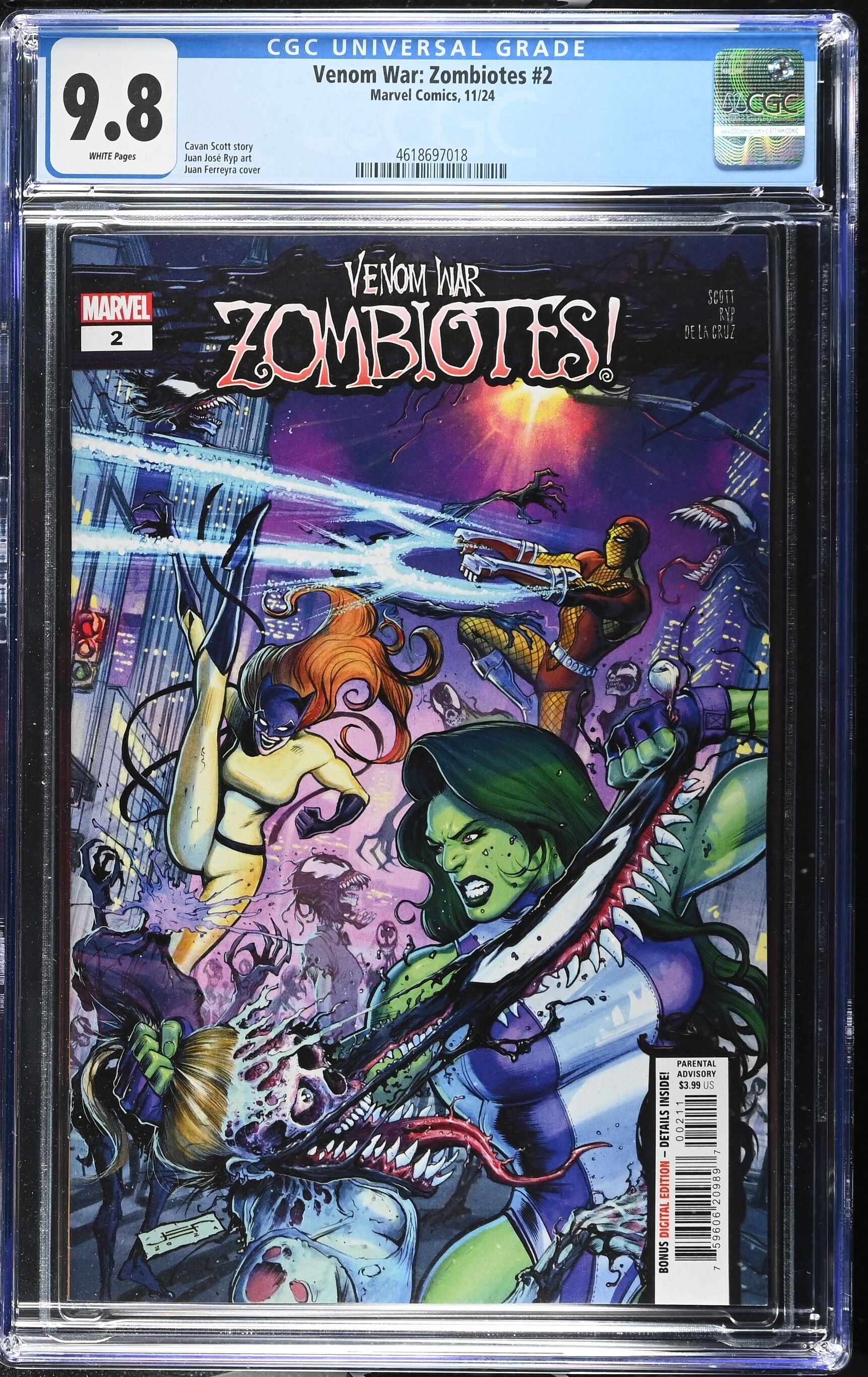 Venom War: Zombiotes Issue 2 - CGC 9.8