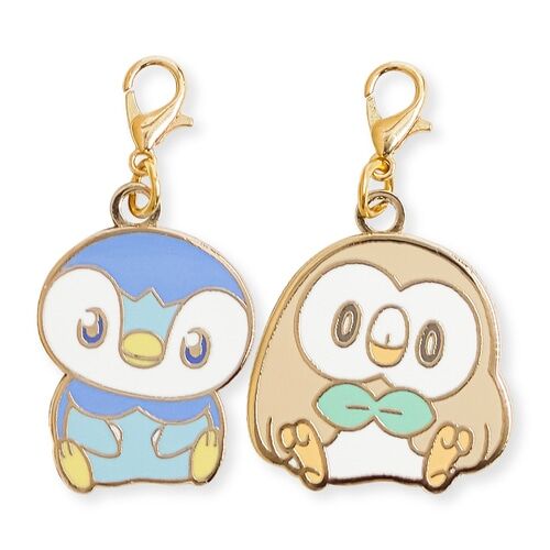 Pokemon Center - Pokepeace Piplup, Rowlet Schlüsselanhänger - 2 Stück Pokemon Center - Pokepeace Piplup, Rowlet Schlüsselanhänger - 2 Stück