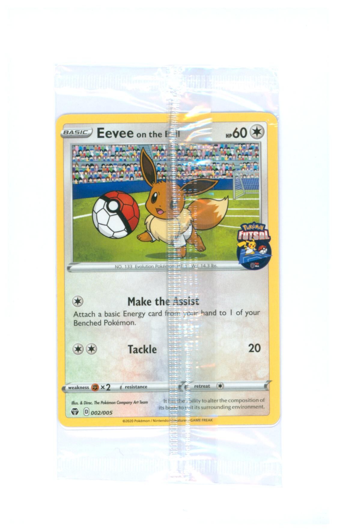Eevee On The Ball 002/005 - Futsal Promo Sealed - Pokémon TCG