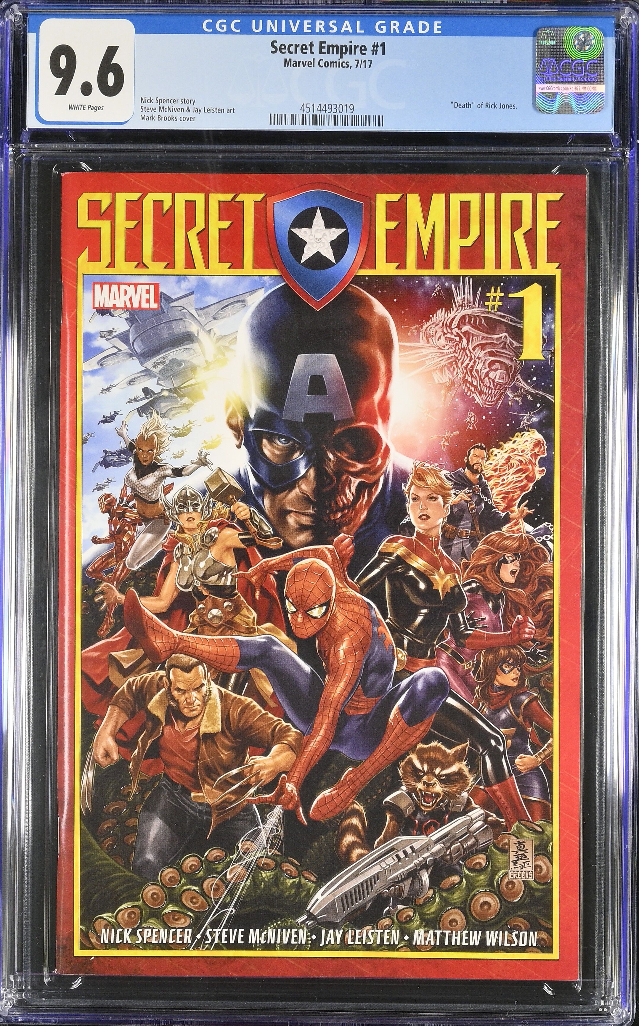 Secret Empire #1 CGC 9.6 Secret Empire #1 CGC 9.6