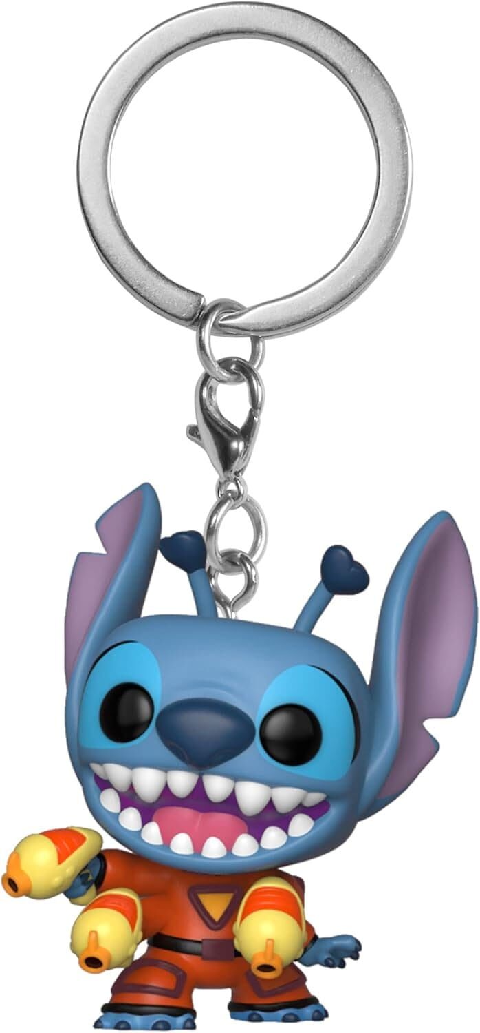 Lilo & Stitch POP! Vinyl Schlüsselanhänger Stitch w/Blaster - 4 cm 