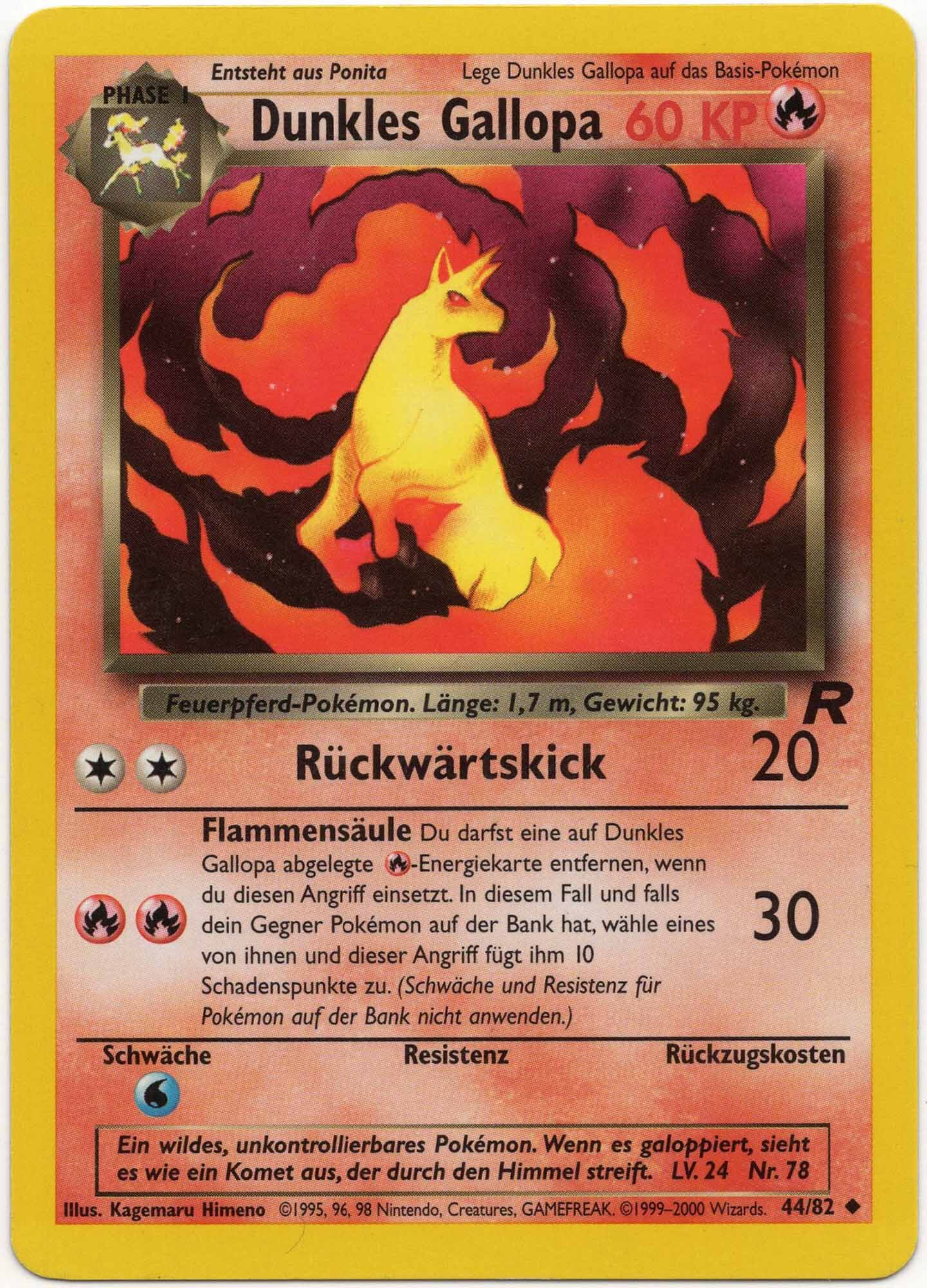Dunkles Galoppa - 44/82 - Pokémon TCG