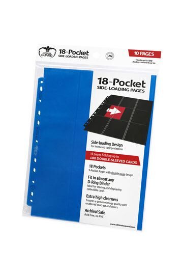 Ultimate Guard 18-Pocket Pages Side-Loading Blau (10) Ultimate Guard 18-Pocket Pages Side-Loading Blau (10)