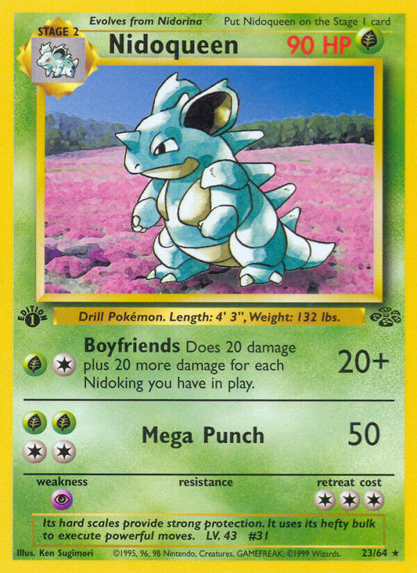 Nidoqueen - 23/64 - 1st Edition - EN Nidoqueen - 23/64 - 1st Edition - EN