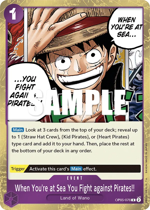 When You're at Sea You Fight against Pirates!! - OP05-076 When You're at Sea You Fight against Pirates!! - OP05-076