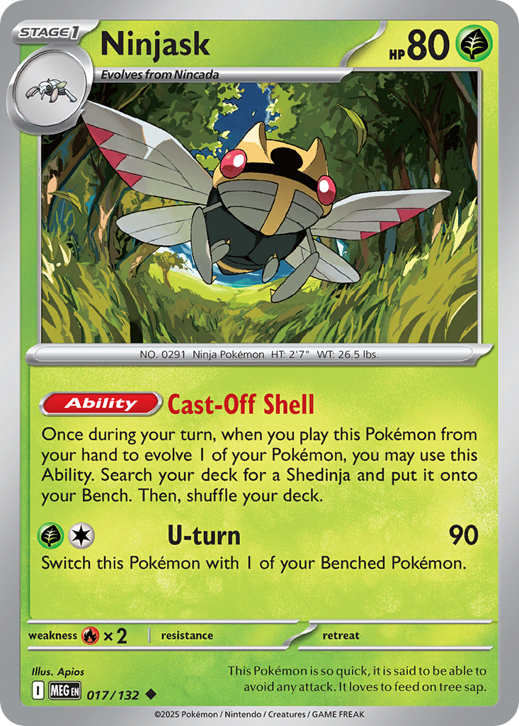 Ninjask - 017/132 - EN Ninjask - 017/132 - EN