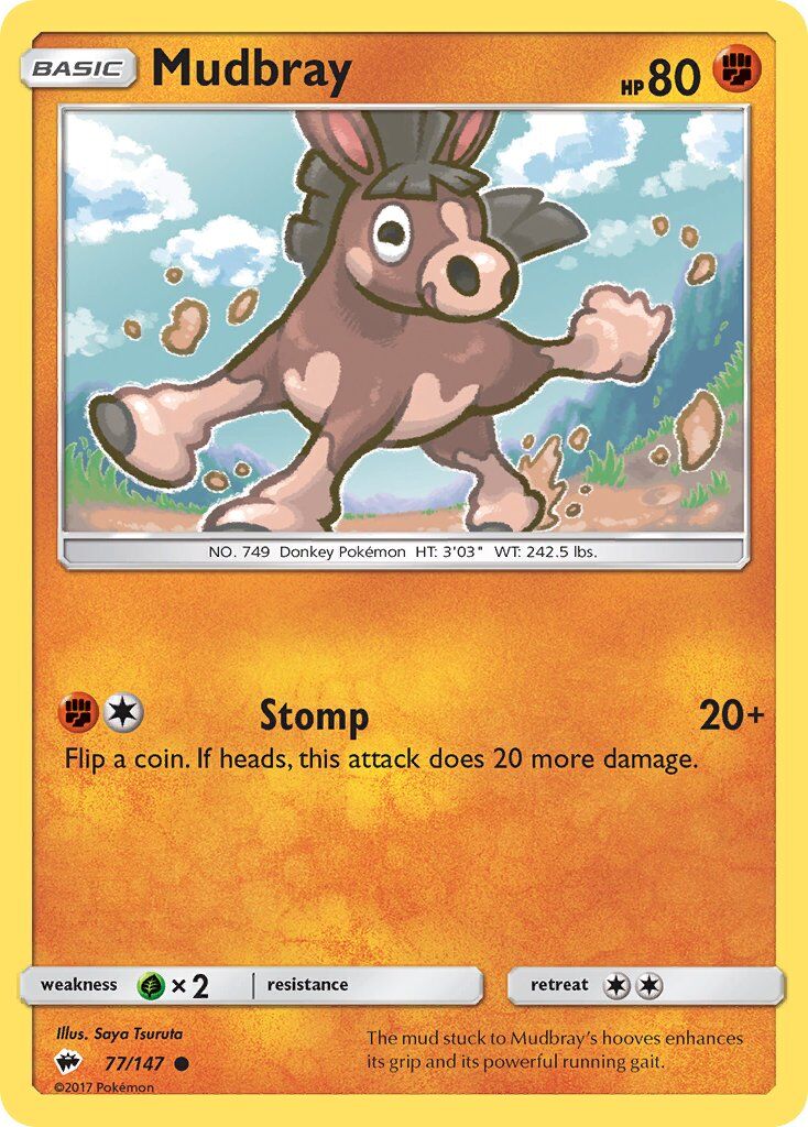 mudbray-77-147-pokemon-tcg-lightly-played-en Mudbray - 77/147 - Pokémon TCG - Lightly Played - EN