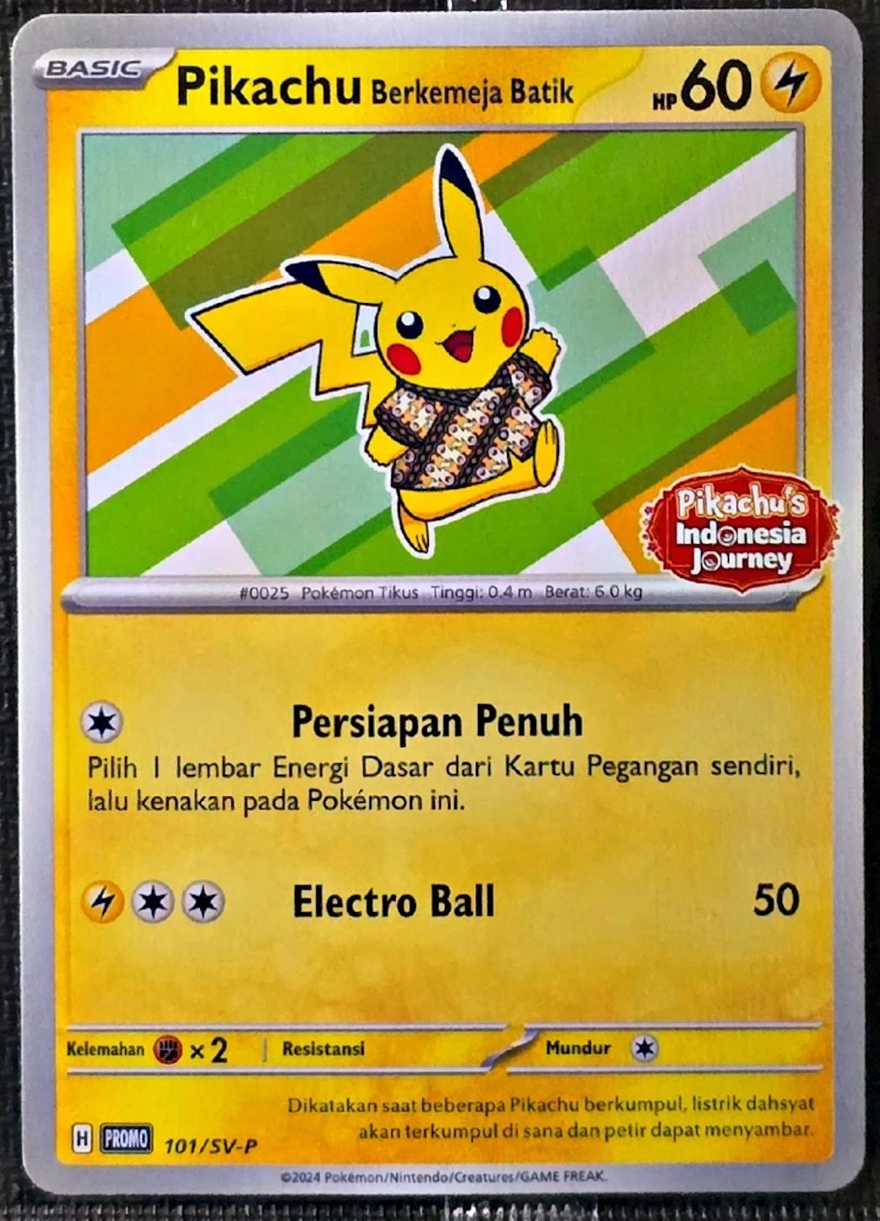 Pikachu's Indonesia Journey 101/SV-P - Promo Sealed - Pokémon TCG - ID 