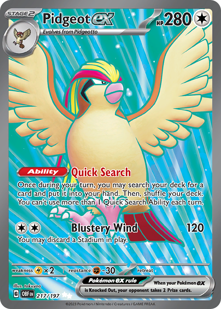Pidgeot ex - 217/230 - EN Pidgeot ex - 217/230 - EN