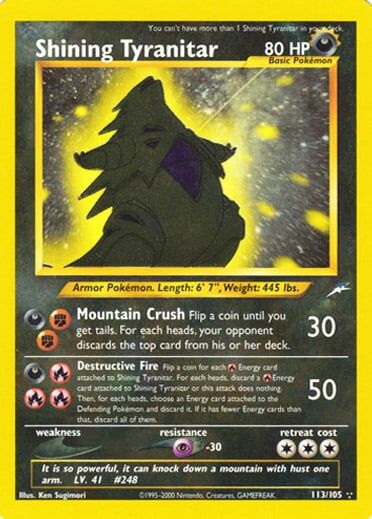 Shining Tyranitar - 113/113 - Unlimited - EN Shining Tyranitar - 113/113 - Unlimited - EN