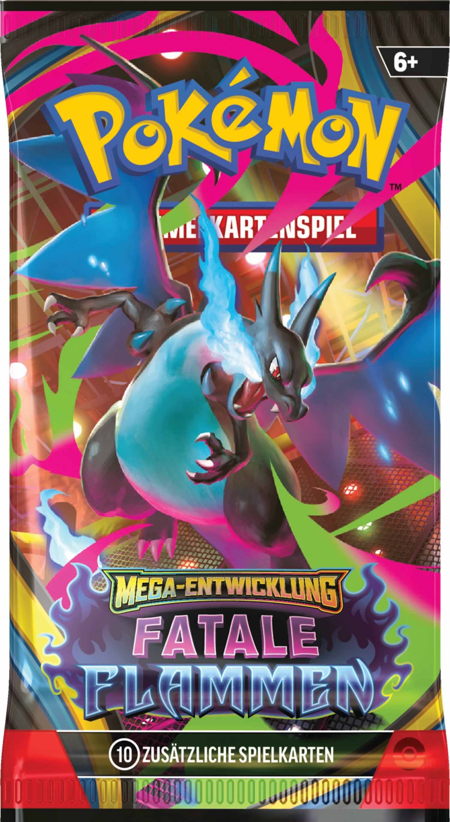 Pokémon TCG: Mega Entwicklung - Fatale Flammen Booster Pack (10 Cards) - DE Pokémon TCG: Mega Entwicklung - Fatale Flammen Booster Pack (10 Cards) - DE