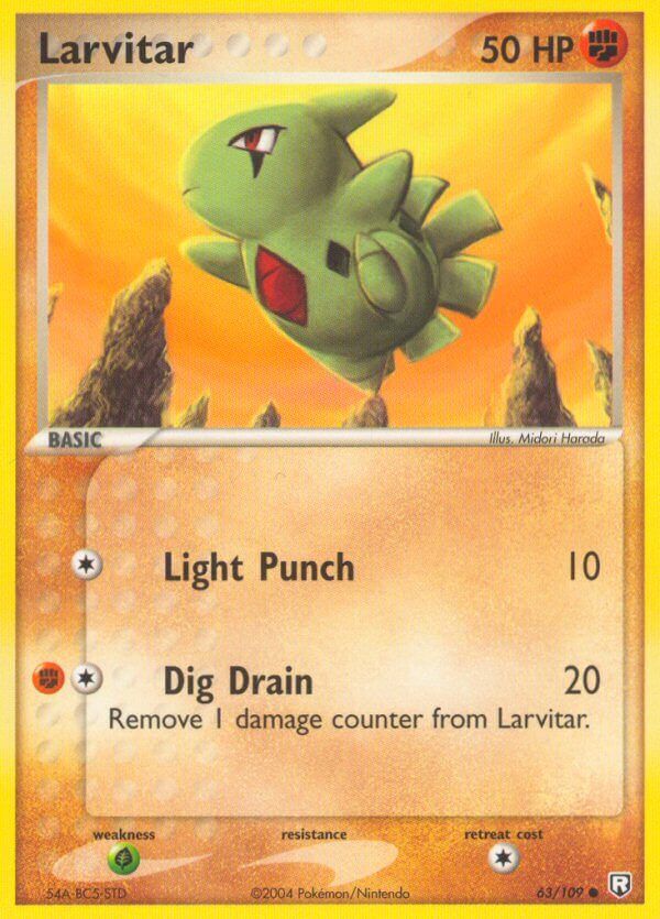 Larvitar - 63/109 - Reverse Holo - EN