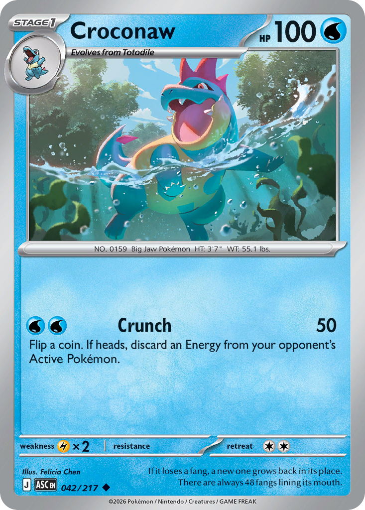 Croconaw - 042/217 - EN Croconaw - 042/217 - EN