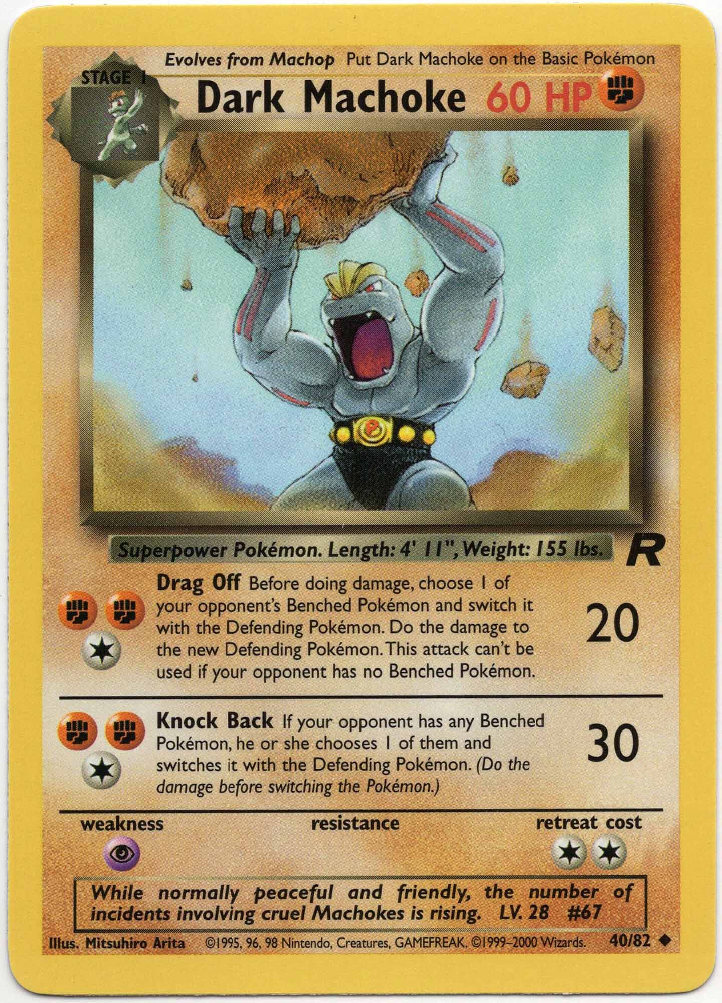 Dark Machoke - 40/82 - Pokémon TCG