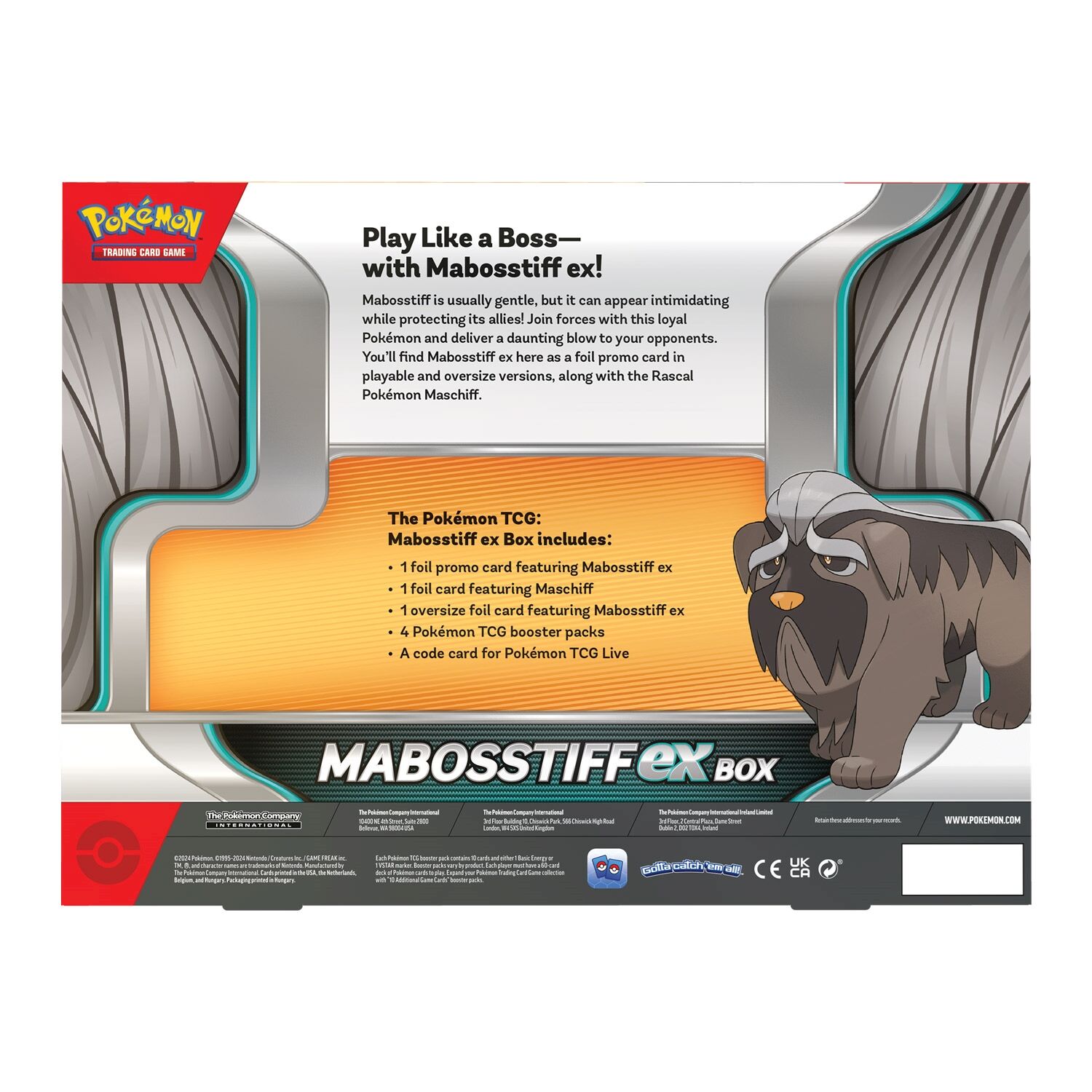 Pokémon TCG: Mabosstiff ex Box - EN