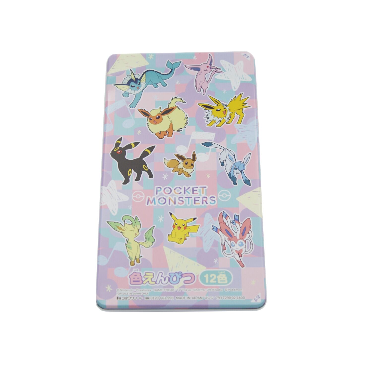 4901772700050_l Pokemon Center Original Eeveelutions 12-Colored Pencil Pastel Flakes