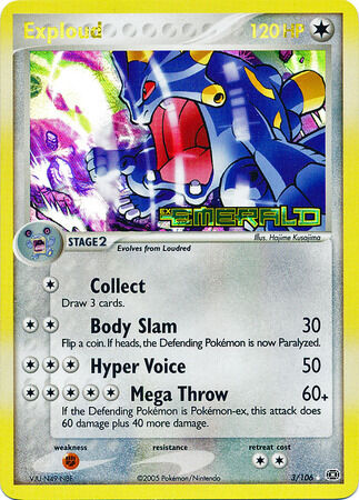 Exploud - 3/106 - Reverse Holo - EN Exploud - 3/106 - Reverse Holo - EN
