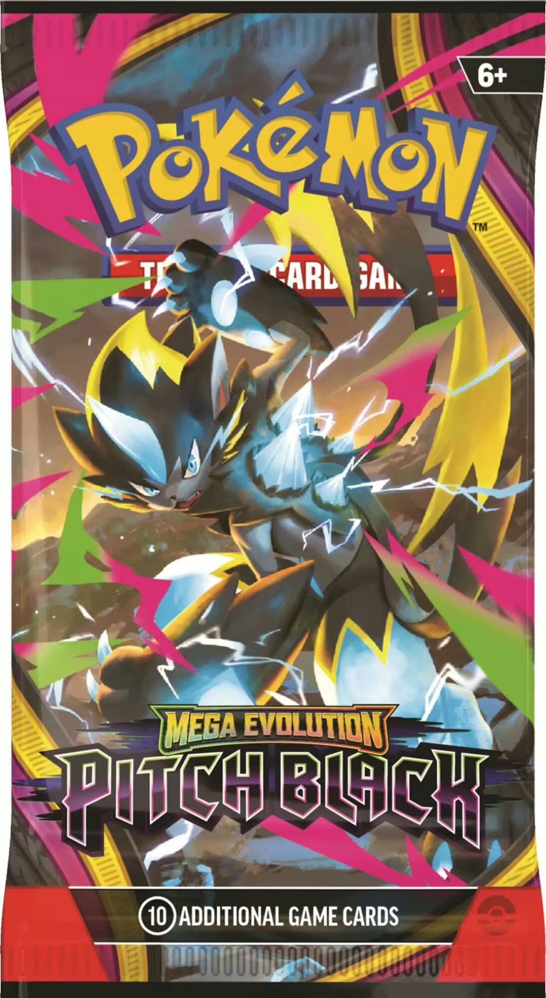 Pokémon TCG: Mega Evolution (ME05) - Pitch Black 1 Random Booster Pack (10 Cards) - EN