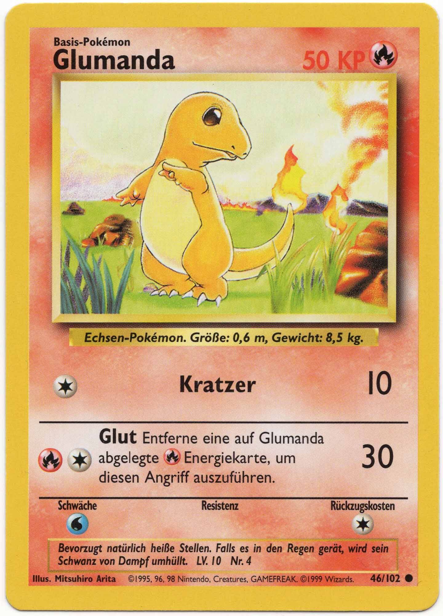 Glumanda - 46/102 - Pokémon TCG - Lightly Played