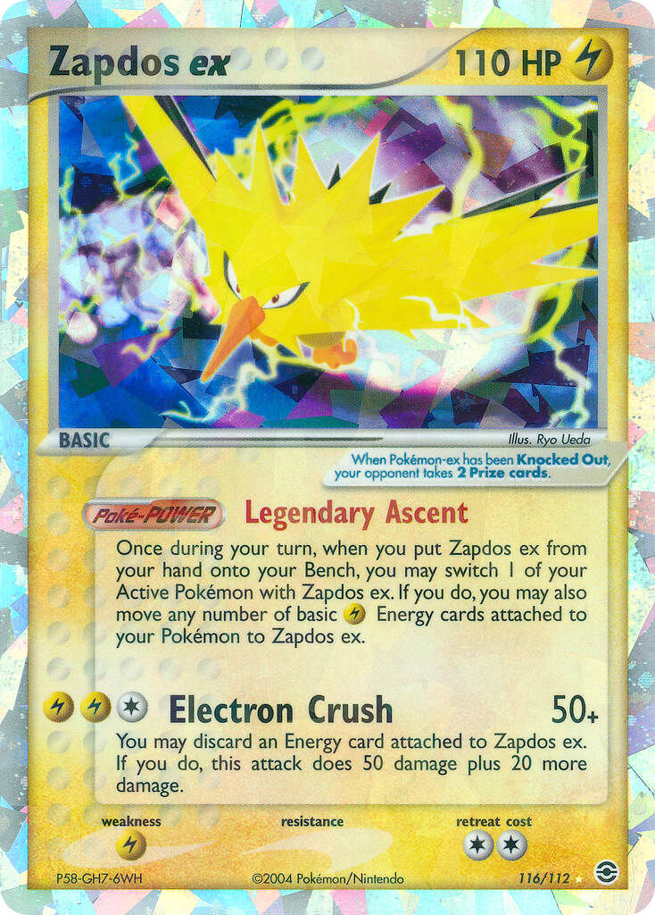 Zapdos ex - 116/112 - EN